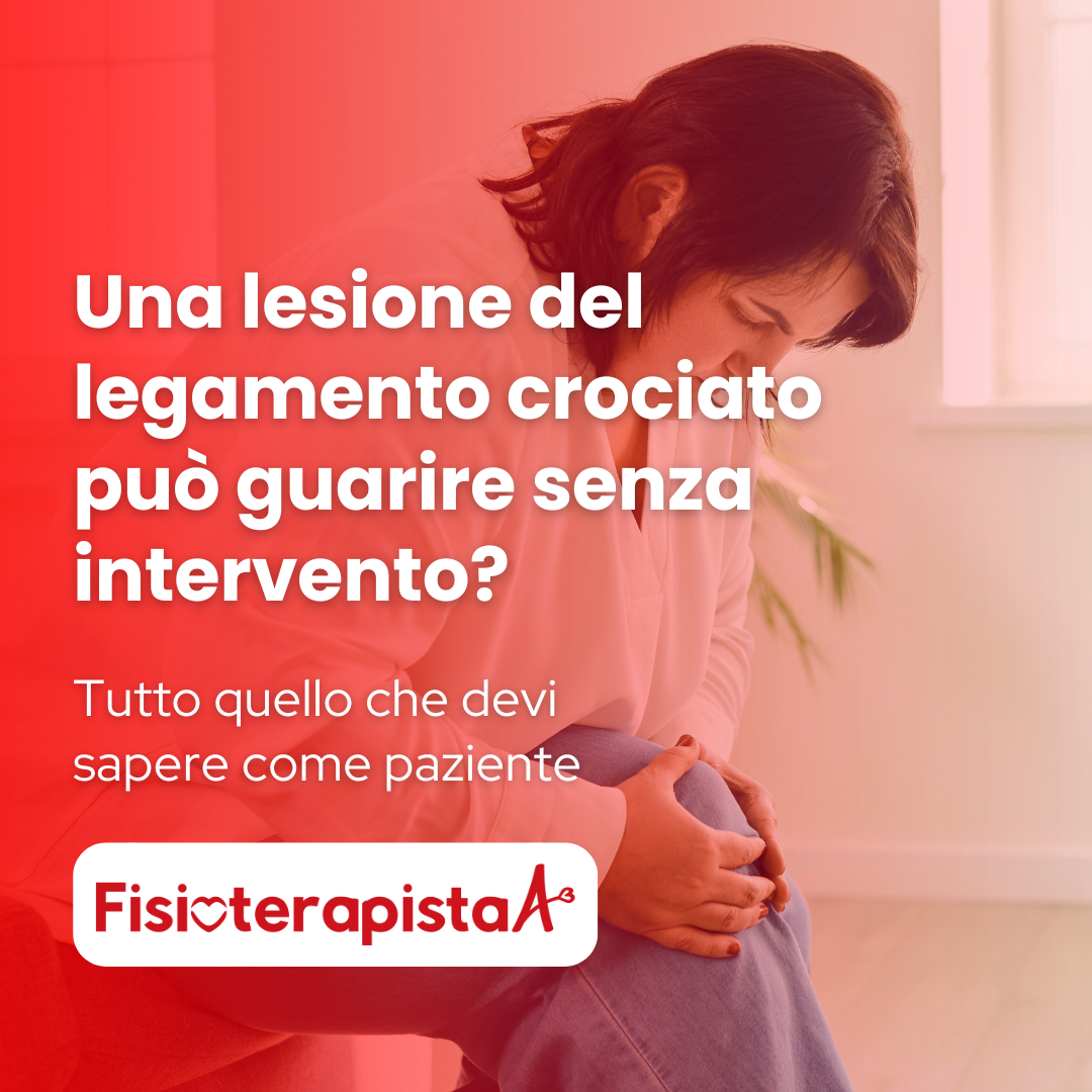 Una lesione del legamento crociato può guarire senza intervento?